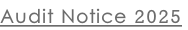 Audit Notice 2025