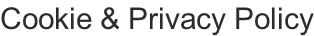 Cookie & Privacy Policy